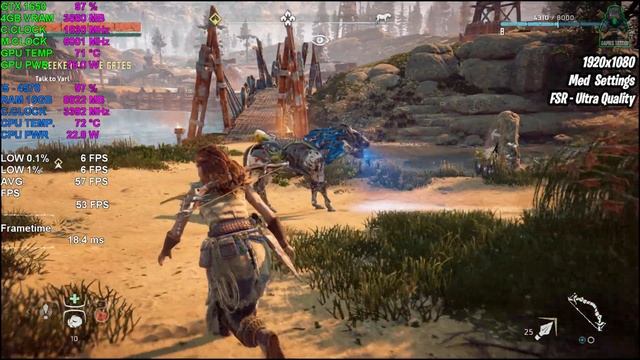 Horizon Zero Dawn | GTX 1650 | 1080p + All Settings + FSR | Playable??? смотреть онлайн
