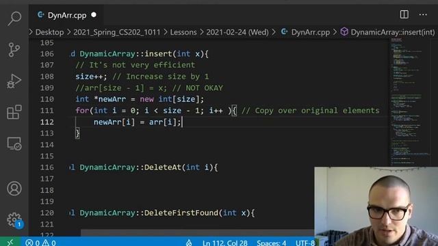 CS 202 - 1011 - Spring 2021 - Dynamic Array Class ( Like Vector[int]!) смотреть онлайн