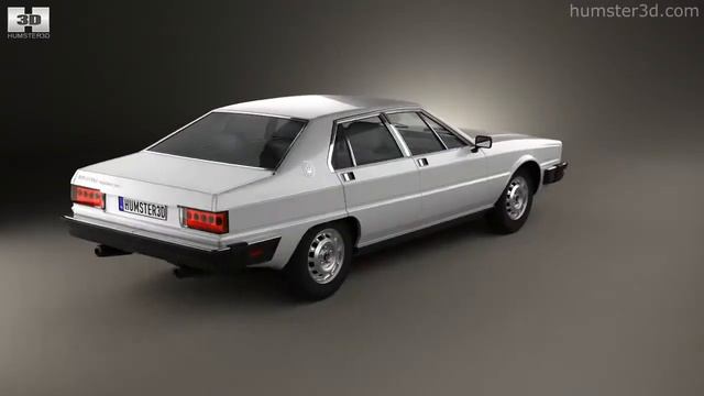 Maserati Quattroporte (Royale) 1979 by 3D model store Humster3D.com смотреть онлайн