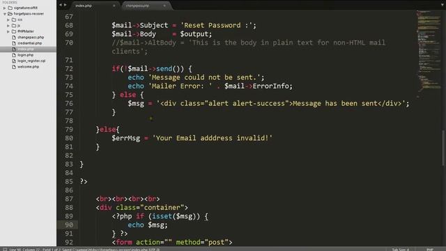 forget password recover with email verify using php mysql. смотреть онлайн