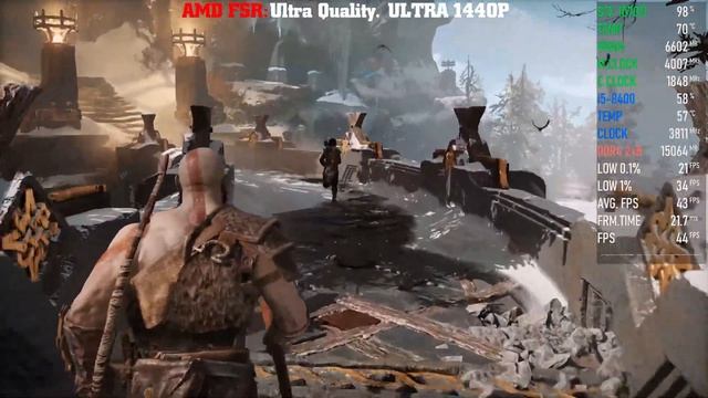 God Of War | GTX 1070 TI + i5-8400 | AMD FSR: ULTRA QUALITY + ULTRA SETTINGS | 1080p,1440p, 4K. смотреть онлайн