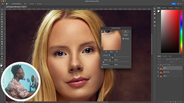How to Sharpen Photos in Photoshop The Best and Easy way using UNSHARP MASK. смотреть онлайн