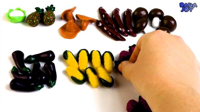 Aprender a Contar del 1 al 10 con mini frutas y verduras| Números | Los colores con mini frutas смотреть онлайн