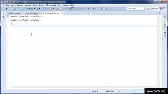 Spring Tutorial 05 - creating first Spring application смотреть онлайн
