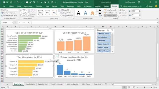 Align & Size Excel Dashboard Elements with Snap to Shape смотреть онлайн