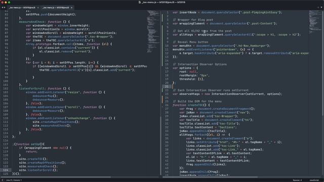 Building a table of contents with active indicator using the JavaScript Intersection Observer смотреть онлайн