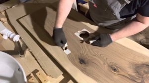 Часть 7. Сверление отверстий в деревянной столешнице под кран и слив с накладной раковины