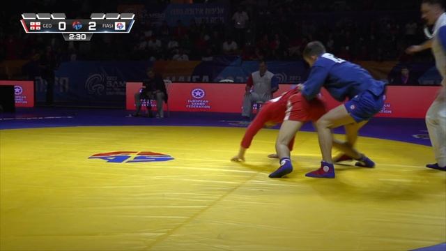 DULARIDZE Lado Vs ARBUZOV Eduard. Cadets Male 71 Kg. European SAMBO Championships 2023