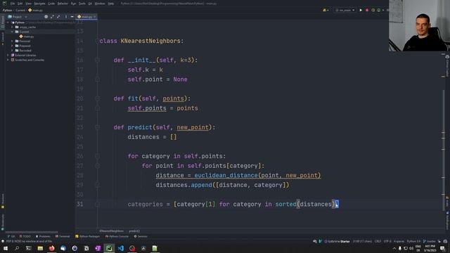 K-Nearest Neighbors Classification From Scratch in Python (Mathematical) смотреть онлайн
