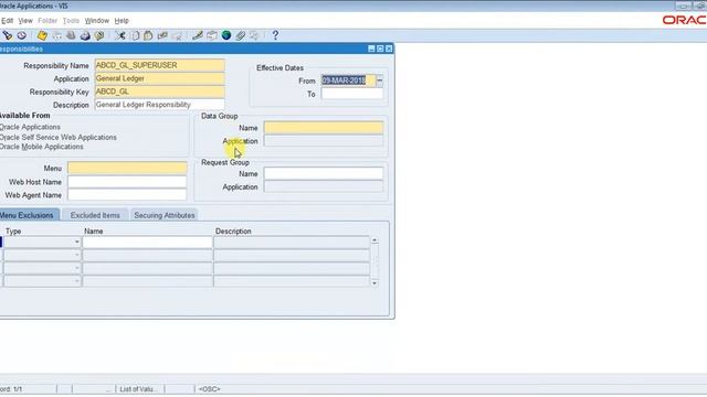 How to create Responsibility in Oracle r12 смотреть онлайн