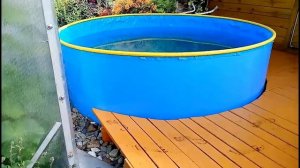 Небольшой, недорогой,удачный бассейн для дачи.