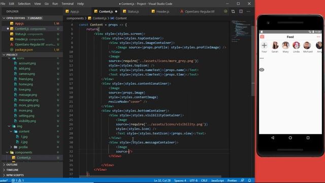 Social Media App Ui Design in React Native - Speed Code смотреть онлайн