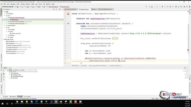 Kotlin Android Tutorial - Realtime app with SignalR ASP.Net Core смотреть онлайн