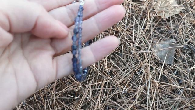 Браслет Иолит вставочки шпинель Зазеркалье. смотреть онлайн