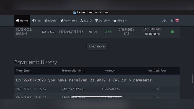 Herominers Increases Min Payout for Kaspa #kaspa #crypto смотреть онлайн