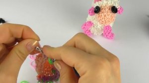 Овечка Хони Лумигуруми из резинок Rainbow Loom. Часть-1