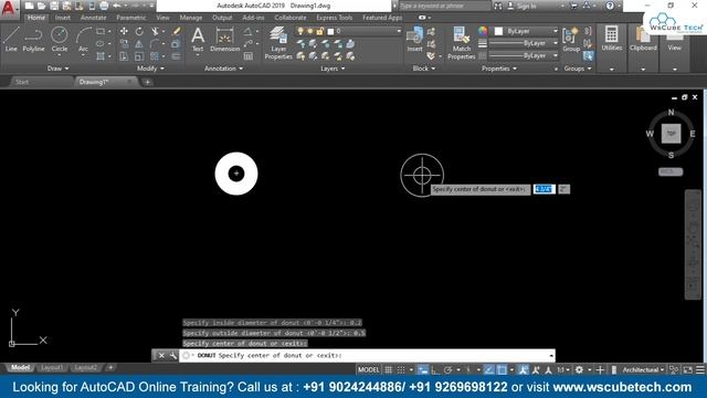 AutoCAD Donut Command | How to Draw Splines in AutoCAD | Shortcut Key to Draw Donut смотреть онлайн