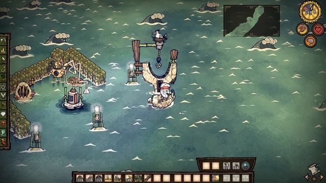База на воде! Крутое обновление в Don't Starve: Shipwrecked! смотреть онлайн