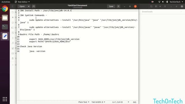 Java JDK 14 Install In Ubuntu смотреть онлайн