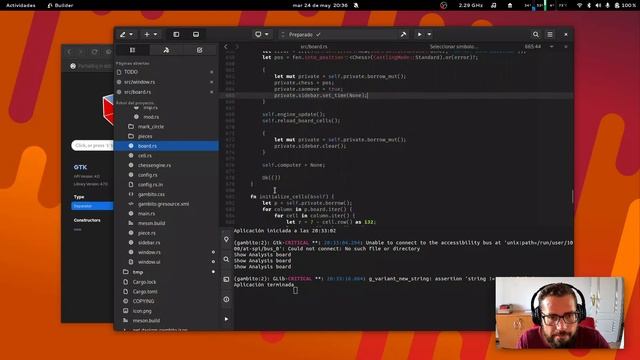App de Ajedrez en Rust | GNOME | Gtk4 | Rust | live coding | software libre смотреть онлайн