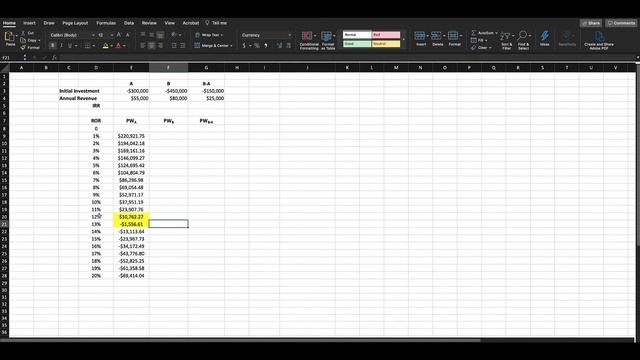 Incremental IRR Analysis - Example 2 (Excel Demo) смотреть онлайн