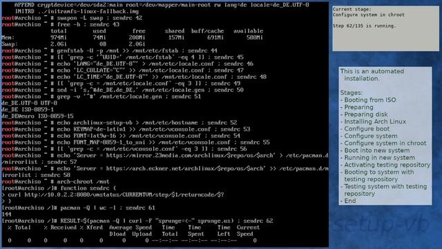 Arch Linux installation recording to kernel 5.12.1-arch1-1 (testing) смотреть онлайн