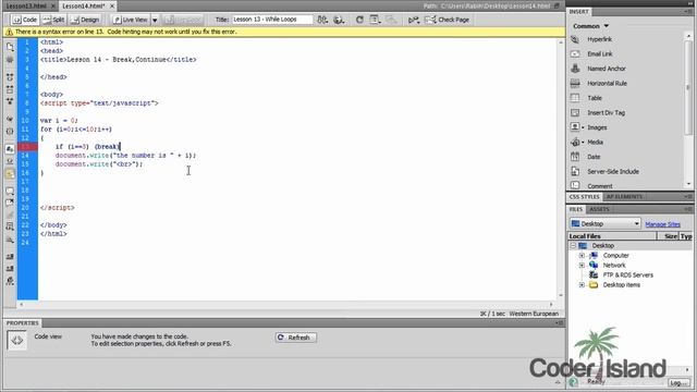 14 - JavaScript Tutorial - JavaScript Break and Continue Statements смотреть онлайн