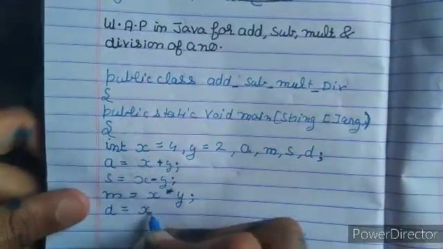 Write a program in java for add,sub,multi and division of a number ??? смотреть онлайн