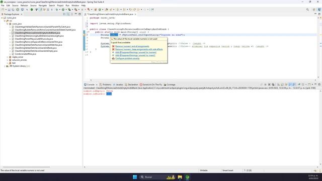 Curso de Java | String | Diferencias y Cuando Usar isBlanck y isEmpty Para Validar Un Campo Vacío смотреть онлайн