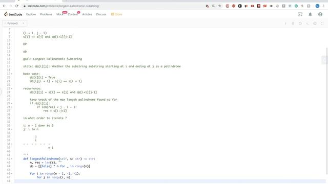 Leetcode 5: Longest Palindromic Substring смотреть онлайн