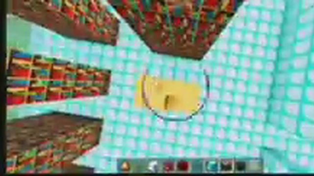 Making Diamond+Glass Library In Minecraft Pocket Edition