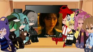 //Реакция 13 карт на Squid game/игра в кальмара(ТТ)//13 карт//Gacha club//