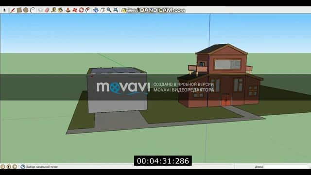 Как построить обычный дом в скетчап 3D #6 смотреть онлайн