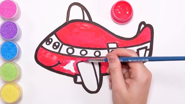 #мырисуем #каналмырисуем #раскраска Милый игрушечный Самолет раскраски и рисования для детей. смотреть онлайн