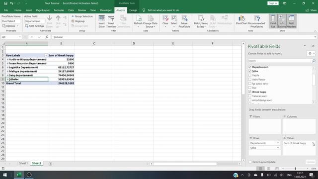 Excel Pivot Table - Dərs1 - Pivot Table haqqında ilkin biliklər смотреть онлайн