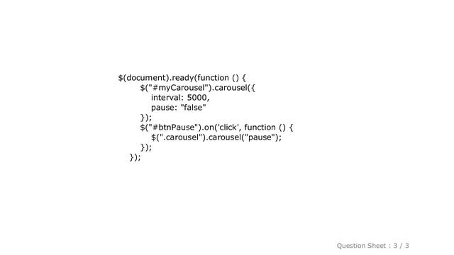 HTML : Bootstrap carousel("pause") not working when click on button смотреть онлайн