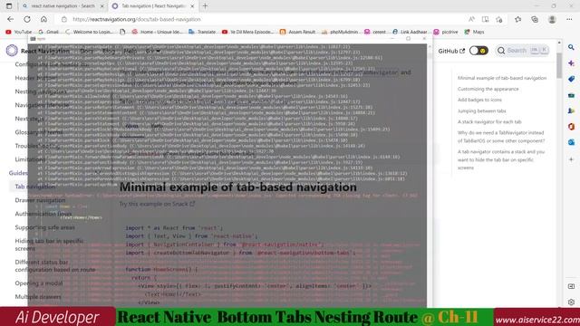 CH-11 - Bottom Tabs Nested Routes in React Native смотреть онлайн