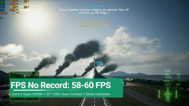 Ace Combat 7 Skies Unknown Core2Quad Q9550 + GT 1030 смотреть онлайн