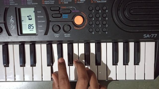 Kabhi Jo Badal Barse song piano cover on Casio SA-77 with notes ll Arijit Singh ll Jackpot смотреть онлайн