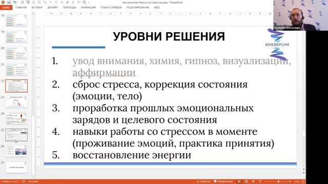 Работа со стрессом Эффективная методика Вячеслав Юнев смотреть онлайн