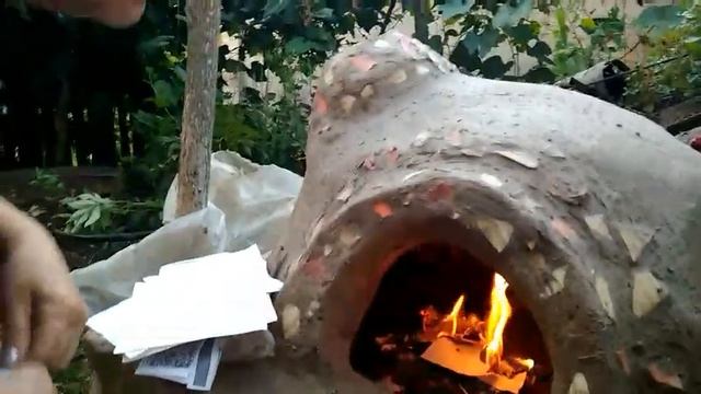 Строим печь для обжига керамики.. внутренность печи.. 12... смотреть онлайн