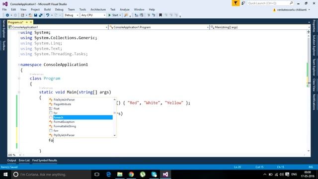 Tip 3 foreach snippet to speedup your development Visual Studio keyboard short cut keys and Tips смотреть онлайн