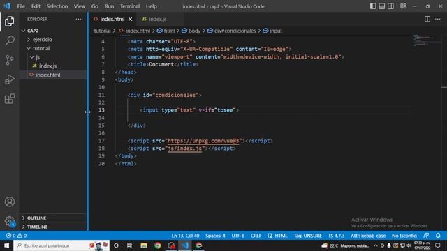 Curso de VUE 3 CDN - condicionales - cp.1 смотреть онлайн