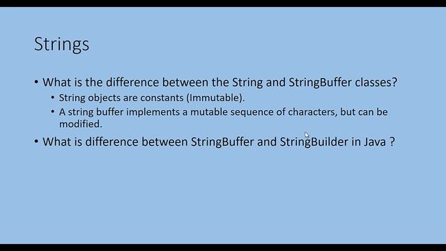 0020 - Java Strings StringBuffer StringBuilder смотреть онлайн