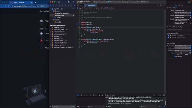 Appwrite Getting Started with Apple смотреть онлайн