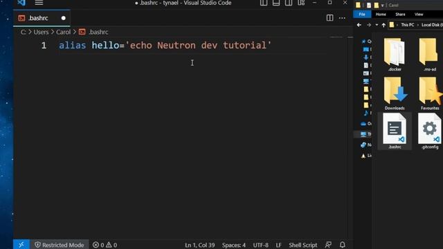 How to Create and Use .bashrc File on Windows 10 смотреть онлайн