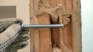 Крепление шпильки на химанкеры в пустотелый кирпич. Нюансы работы.