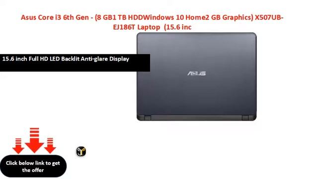 Asus Core i3 6th Gen - (8 GB1 TB HDDWindows 10 Home2 GB Graphics) X507UB-EJ186T Laptop (15.6 inc смотреть онлайн