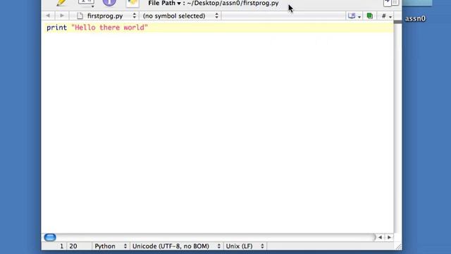 Macintosh: Using TextWrangler to Develop Python Programs смотреть онлайн