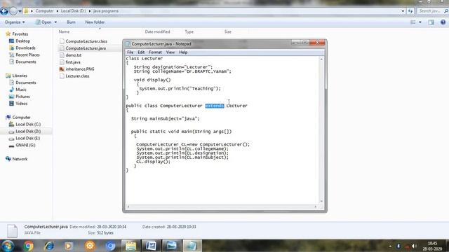 Inheritance in Java with simple example. Use headphones for clear voice.. смотреть онлайн